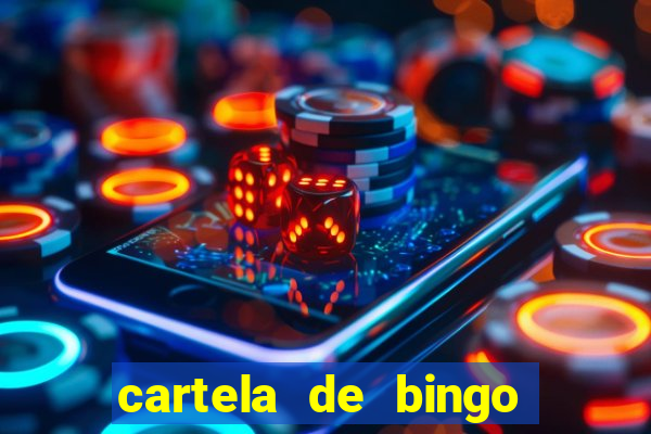 cartela de bingo cha de panela